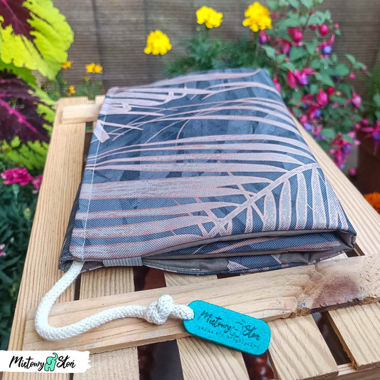 Otulacz / etui na książkę ~ brązowe gałązki