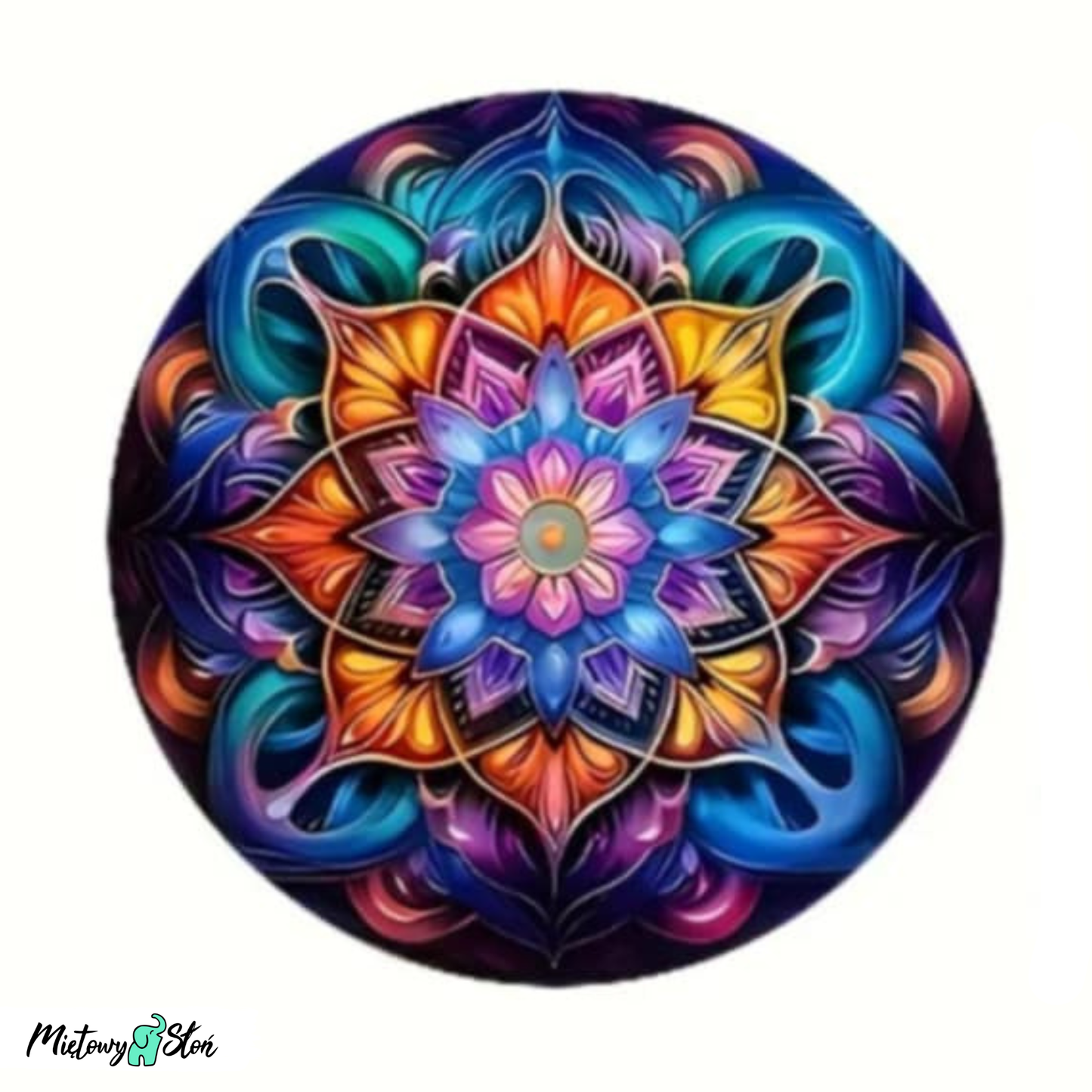 Podkładki pod kubek ~ komplet 6szt ~ drewniane ~ mandale