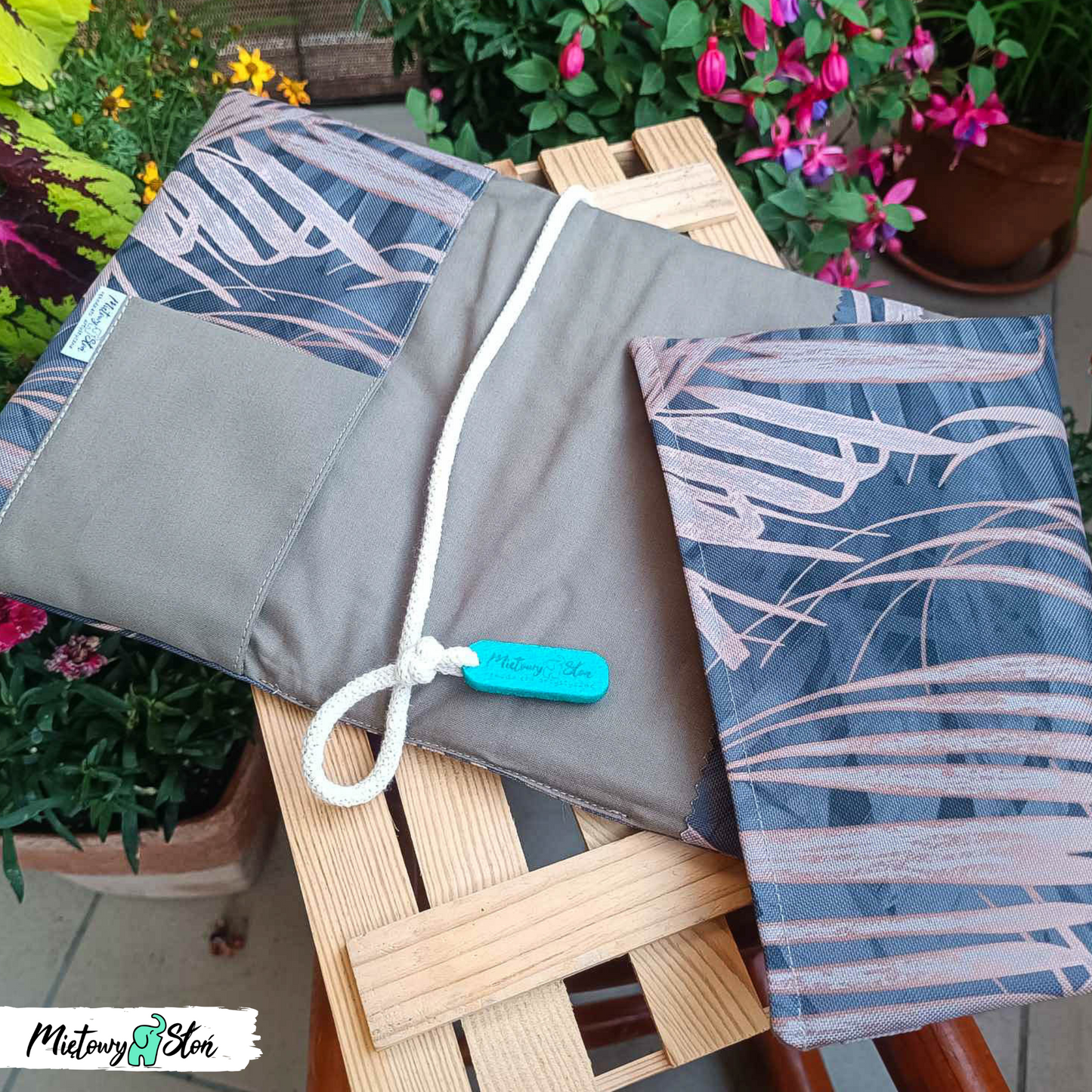 Otulacz / etui na książkę ~ brązowe gałązki