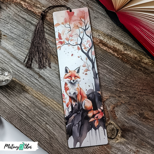 Zakładka do książki ~ drewniana ~ lis