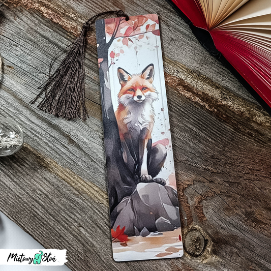 Zakładka do książki ~ drewniana ~ lis