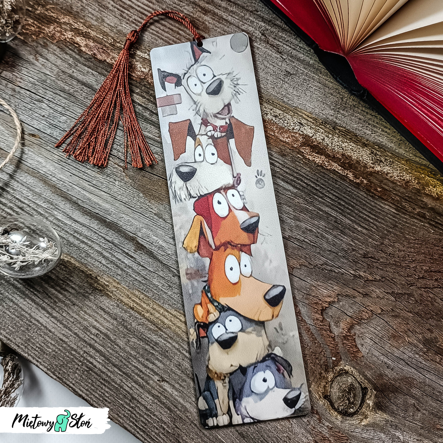 Zakładka do książki ~ drewniana ~ pieseły