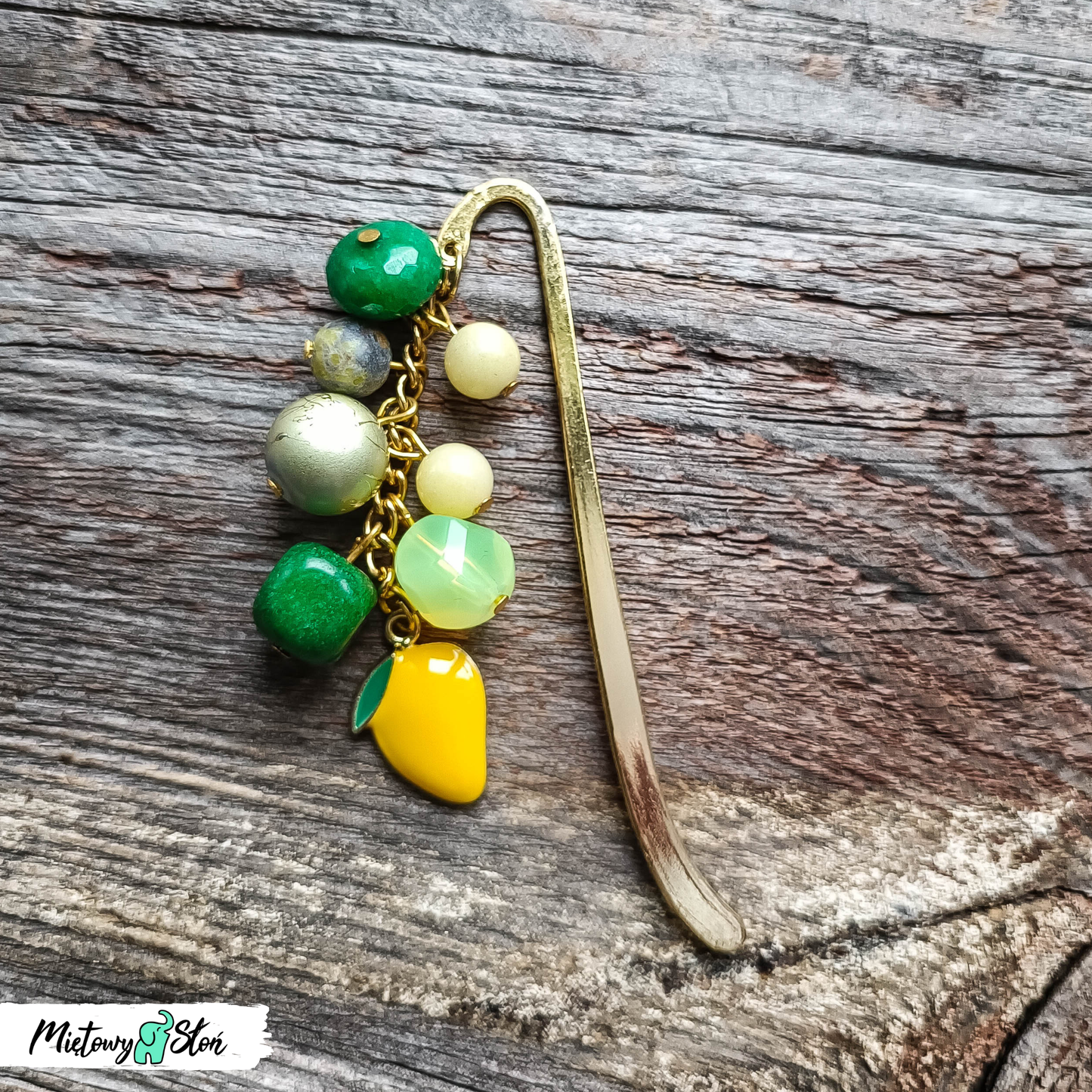 Zakładka do książki ~ metalowa ~ cytrynka