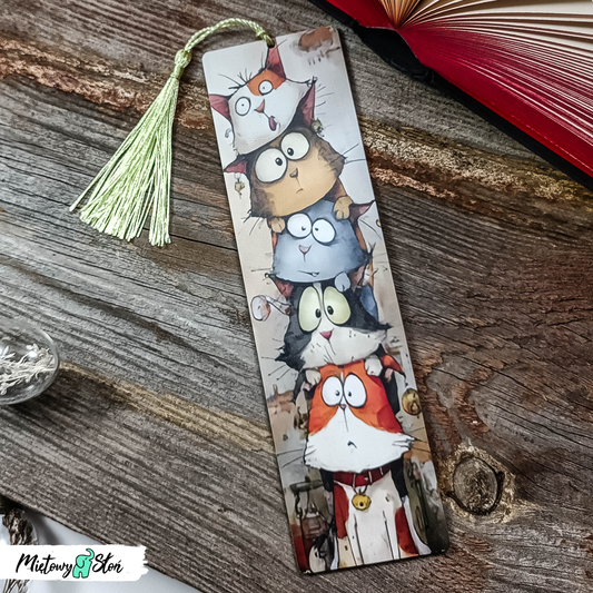 Zakładka do książki ~ drewniana ~ koteły