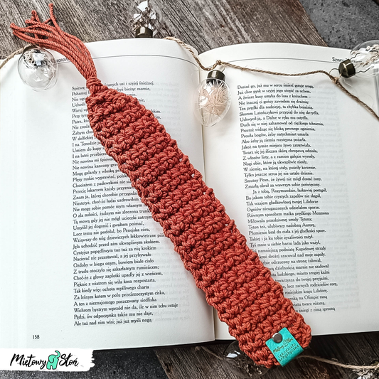 Zakładka do książki ~ sznurkowa ~ dynia