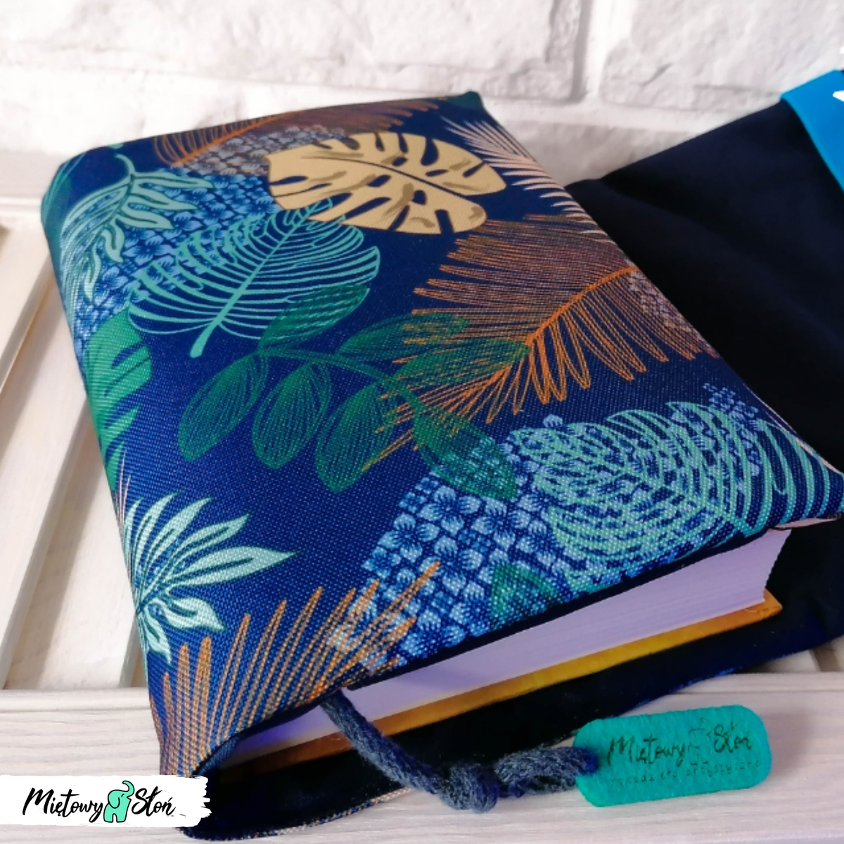 Otulacz / etui na książkę ~ jungle leaves